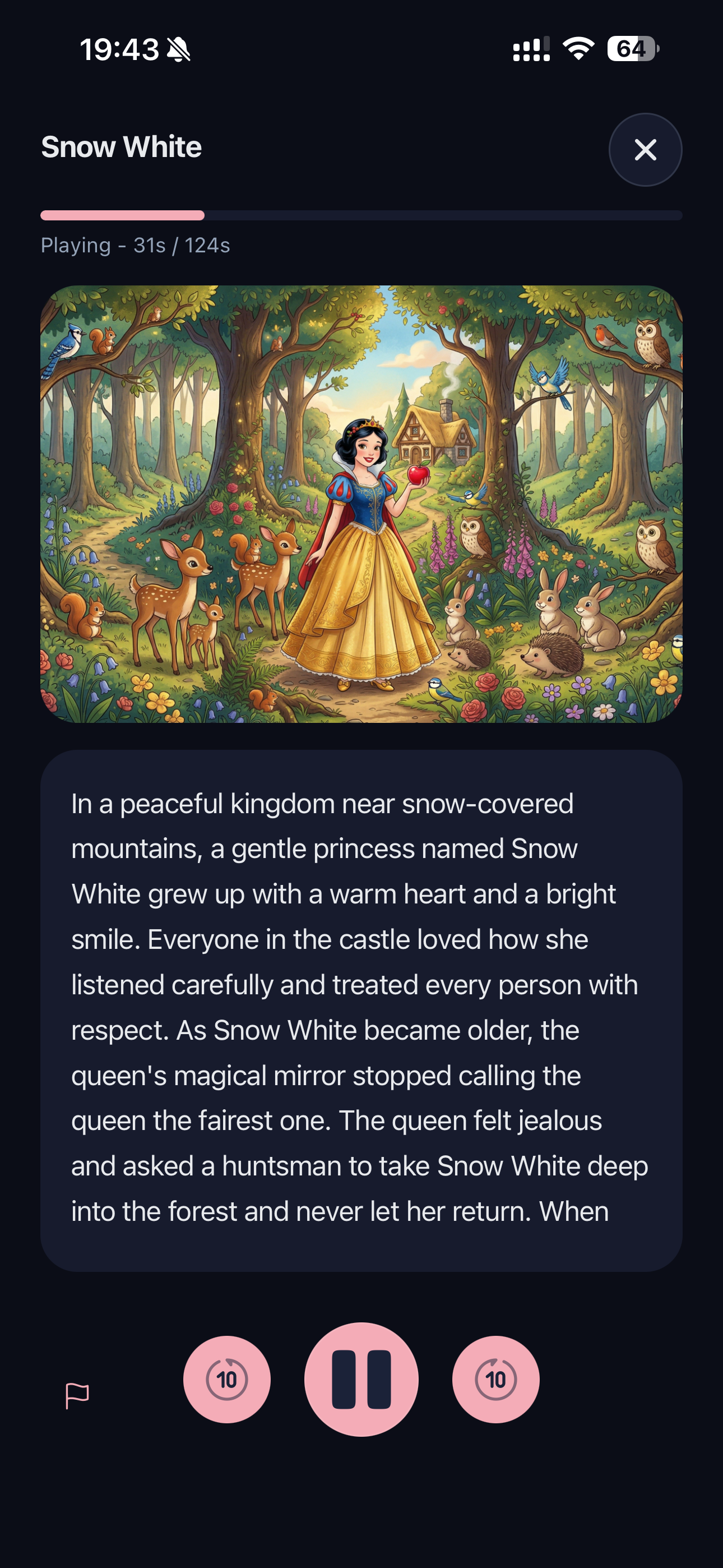 Snow White story screen preview